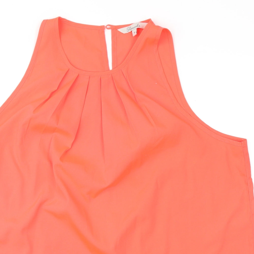 Peacocks Womens Orange   Basic Blouse Size 16