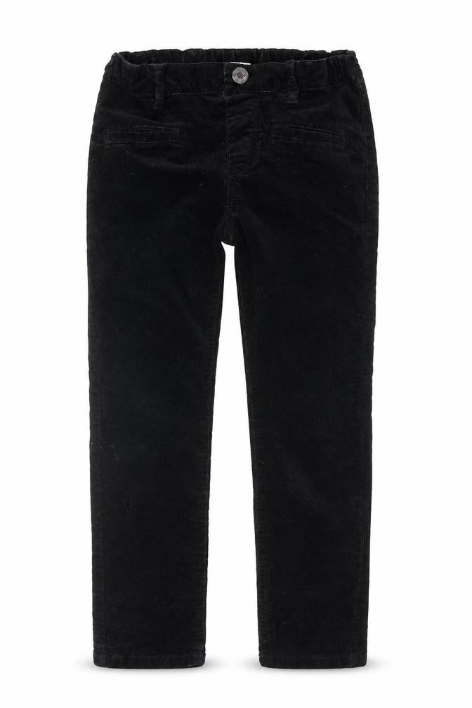 H&M Girls Black  Velvet Straight Jeans Size 7 Years