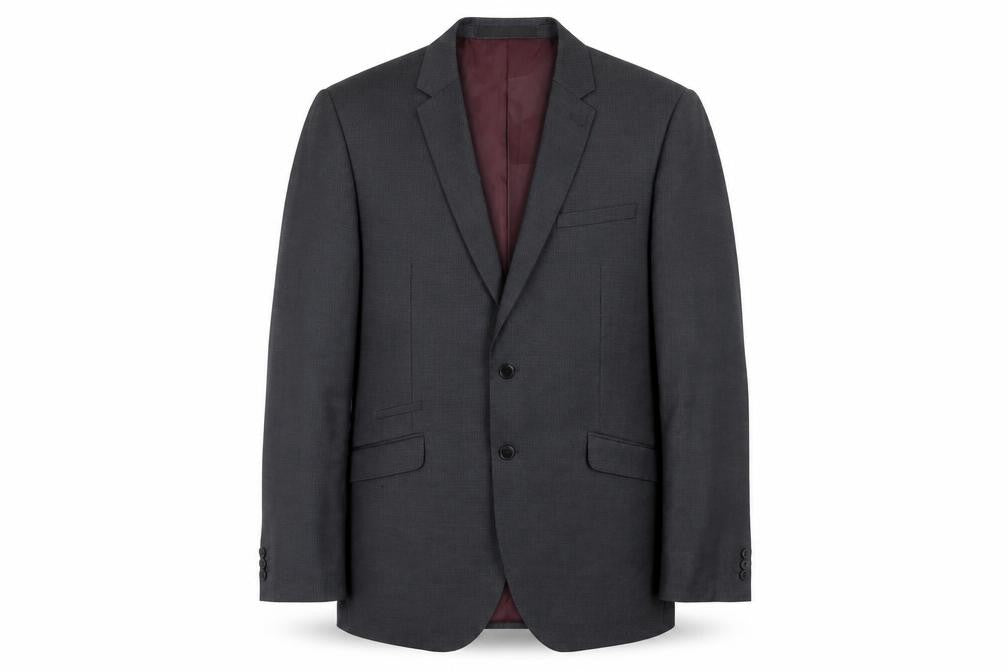Marks & Spencer Mens Grey Striped  Jacket Suit Jacket Size 42