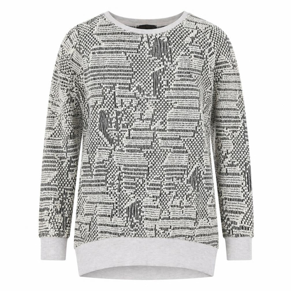 Atmosphere Womens Beige Geometric  Pullover Jumper Size 12
