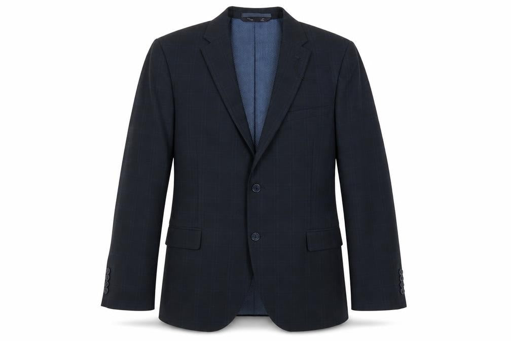Marks & Spencer Mens Blue Striped  Jacket Suit Jacket Size 44