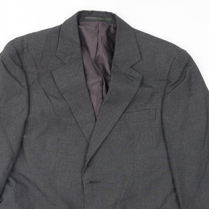 F&F Mens Grey Striped  Jacket Suit Jacket Size 38