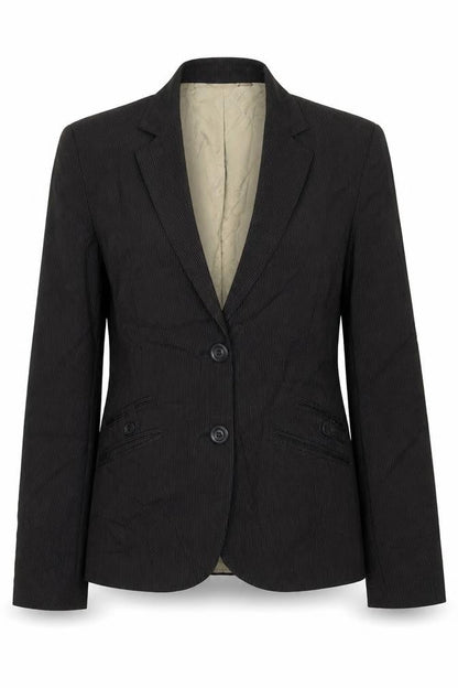 New Look Womens Grey Striped  Jacket Suit Jacket Size 14