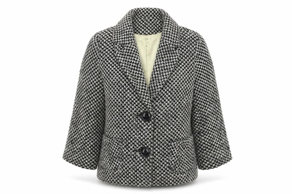 TCM Womens Multicoloured Houndstooth  Jacket Blazer Size 10