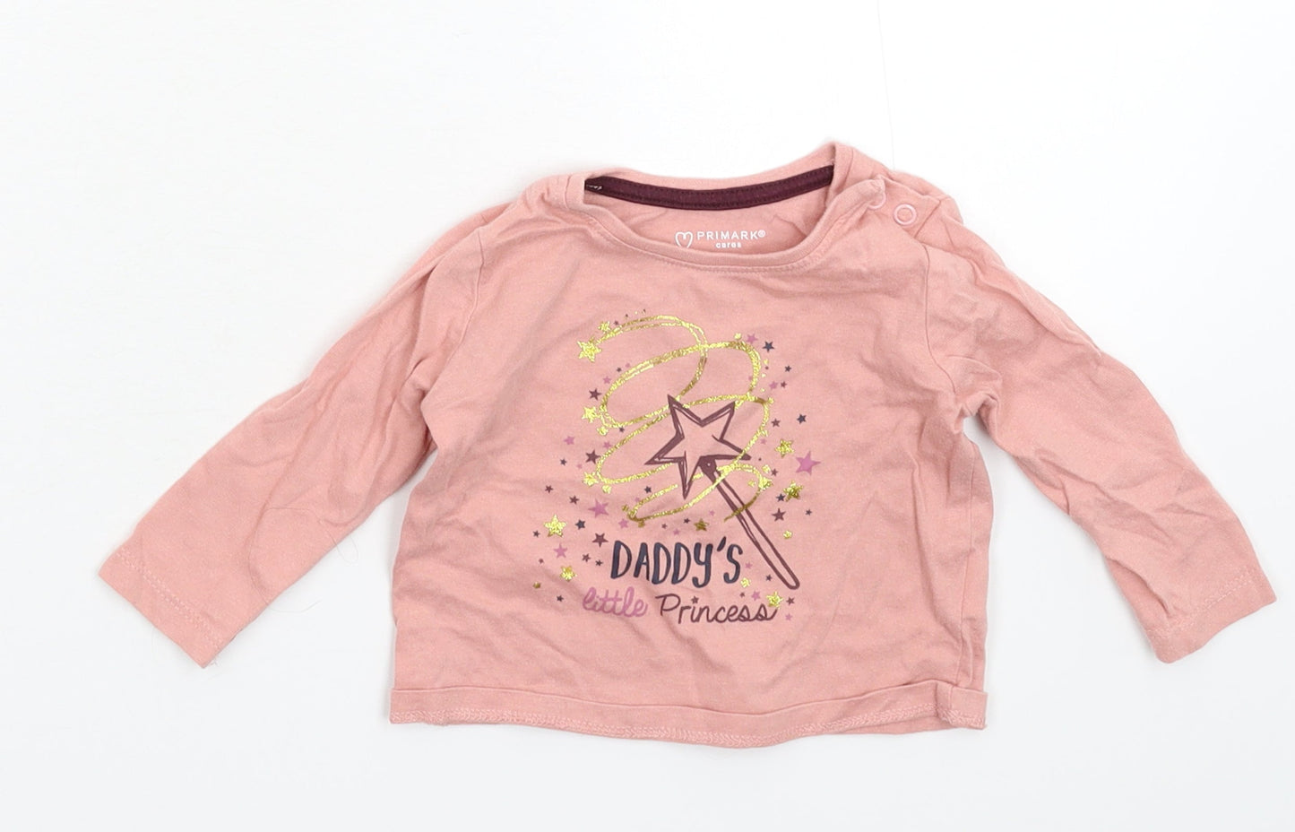 Primark Baby Pink   Basic T-Shirt Size 3-6 Months
