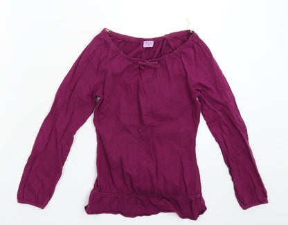 Additional front view of F&F girls’ pink basic t-shirt, size 7-8, years