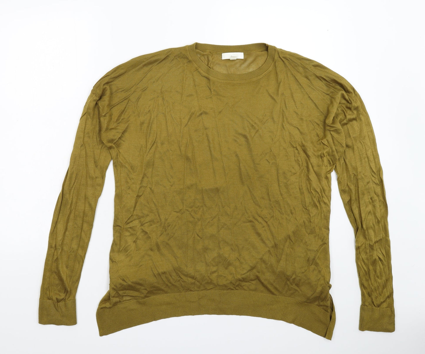 H&M Womens Beige  Knit Pullover Jumper Size S  - Oversized