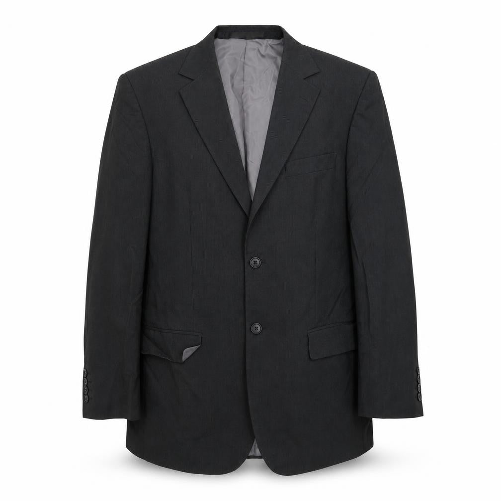 Marks & Spencer Mens Black Striped  Jacket Suit Jacket Size 40