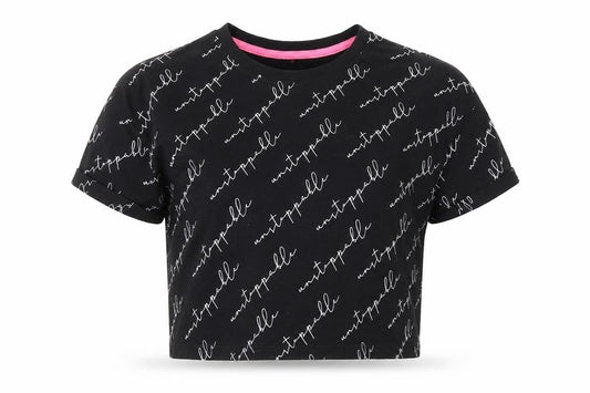 George Girls Black   Basic T-Shirt Size 11-12 Years