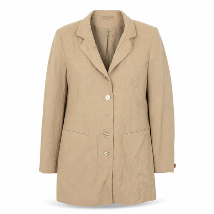 Preworn Womens Beige   Jacket Blazer Size 14