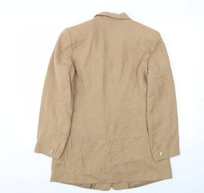 Preworn Womens Beige   Jacket Blazer Size 14