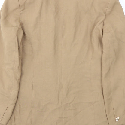 Preworn Womens Beige   Jacket Blazer Size 14