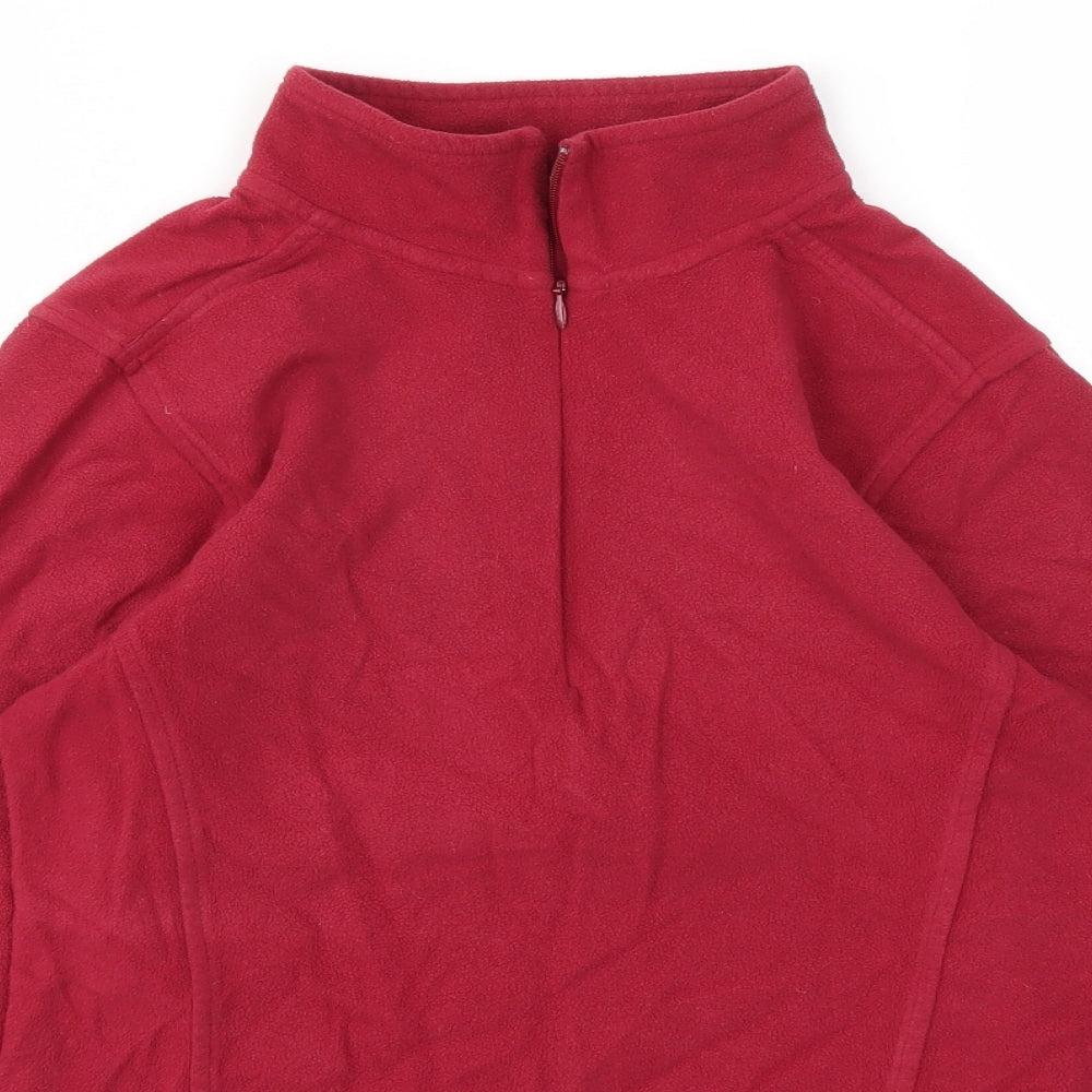 Preworn Womens Red   Full Zip Jumper Size 12