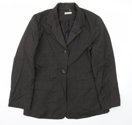 et  vous Womens Brown   Jacket Blazer Size 14