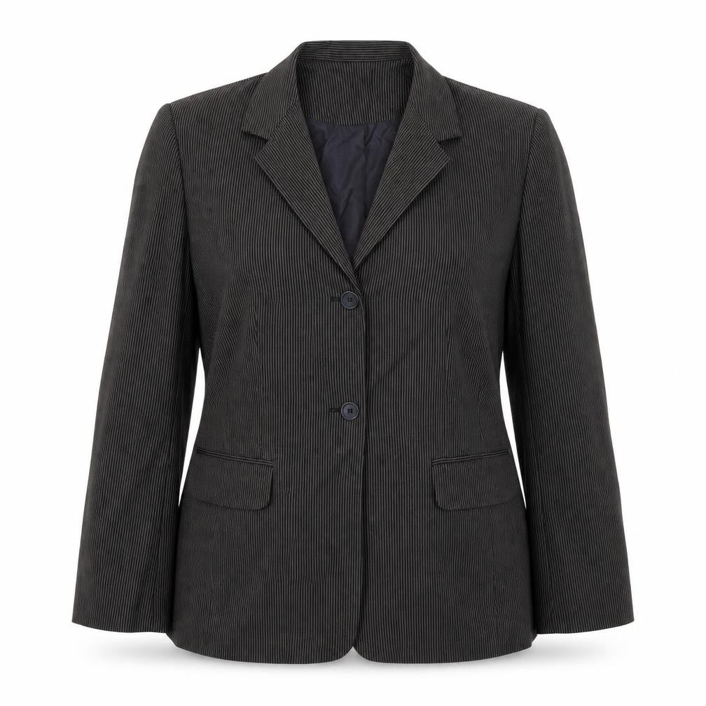 et  vous Womens Brown   Jacket Blazer Size 14