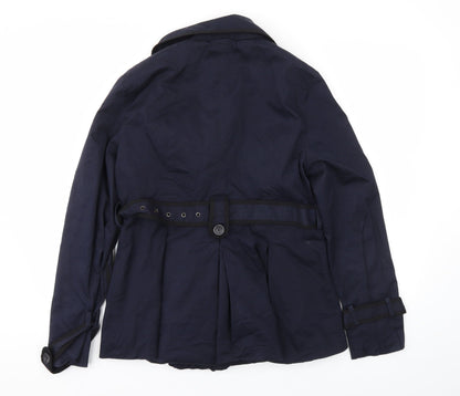Wearhouse Womens Blue   Jacket Coat Size 12