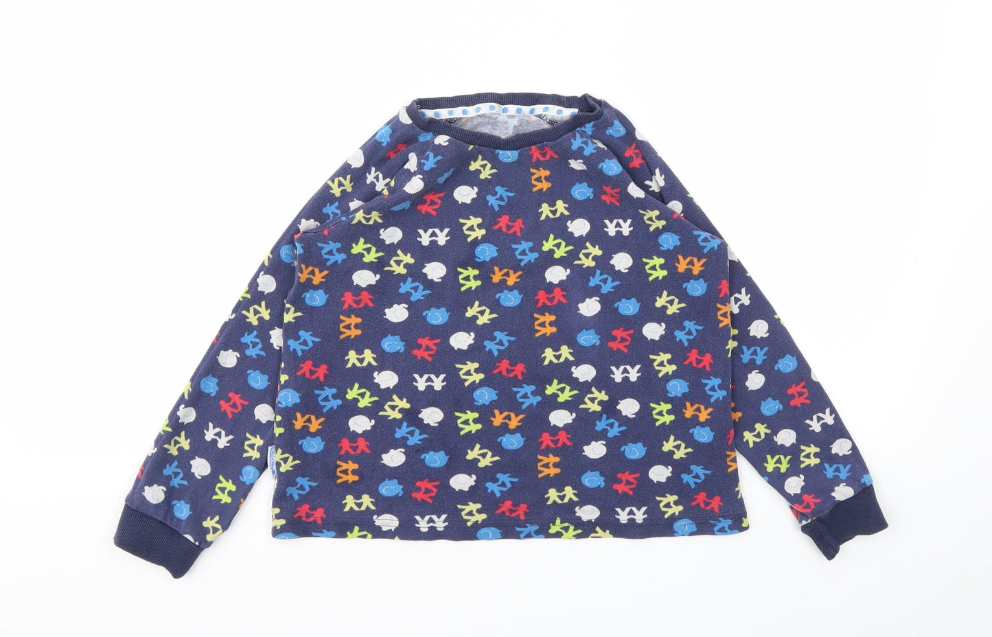 Matalan Boys Blue Animal Print  Basic T-Shirt Size 8-9 Years
