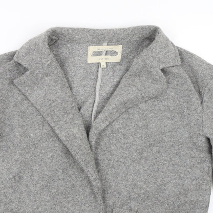 River Island Womens Grey   Overcoat Coat Size 10