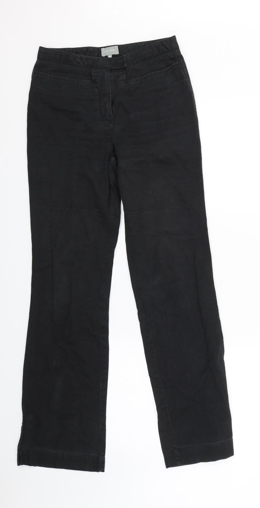Marks & spencer Womens Black  Denim Straight Jeans Size 8 L30 in