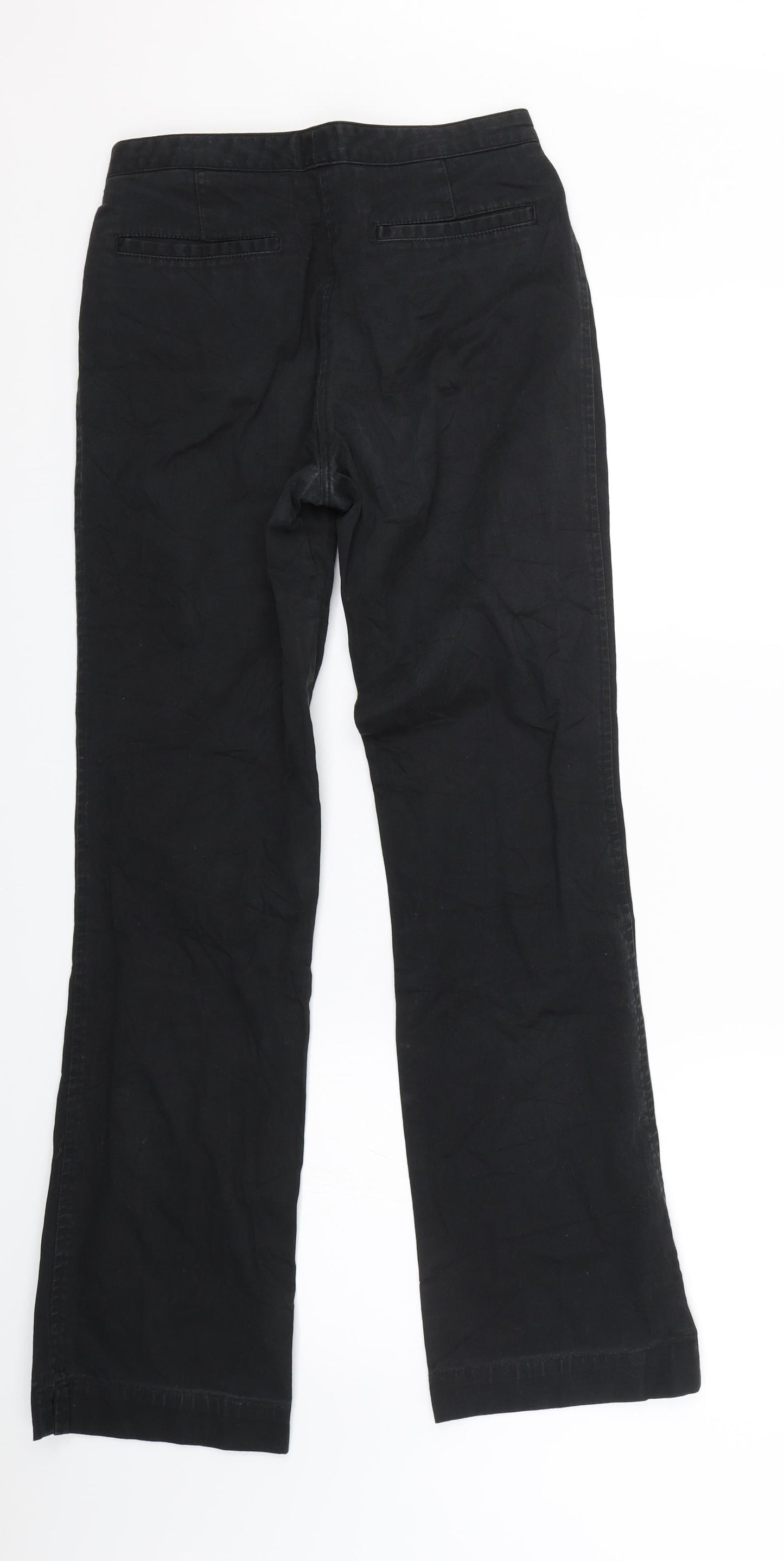 Marks & spencer Womens Black  Denim Straight Jeans Size 8 L30 in