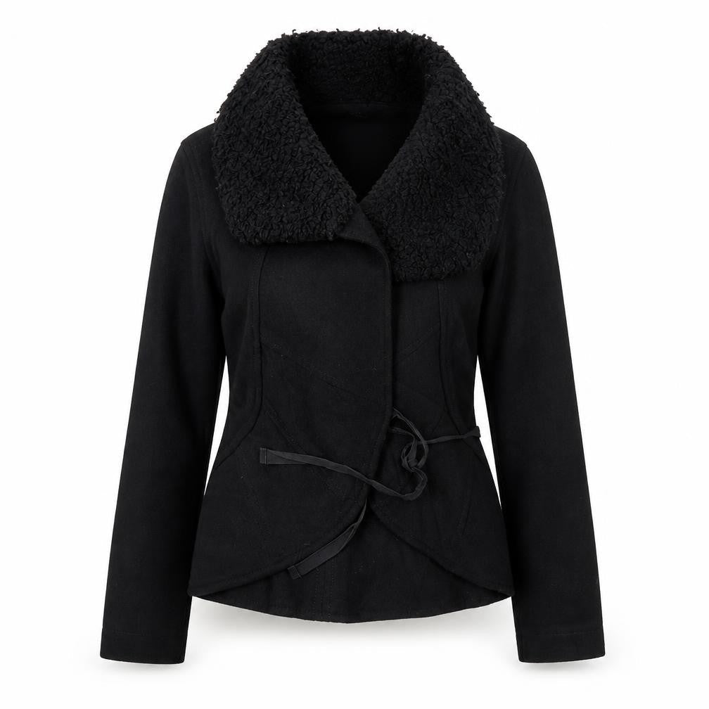 Marc Cain Womens Black   Overcoat Coat Size S