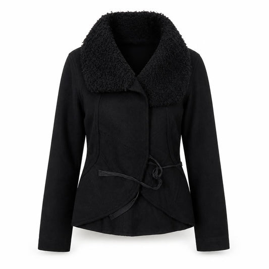 Marc Cain Womens Black   Overcoat Coat Size S