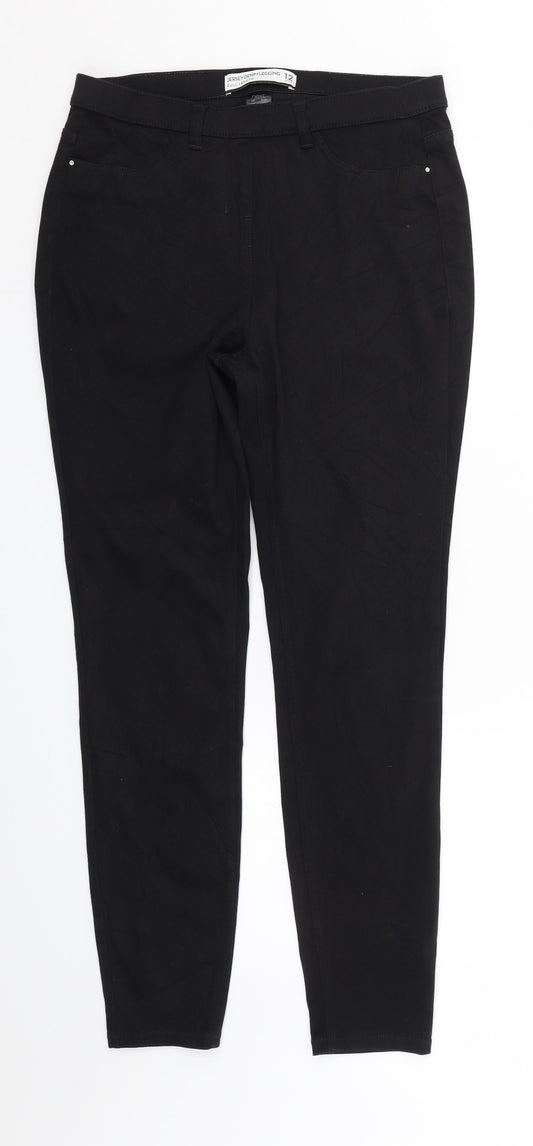 Diffuse Womens Black   Trousers  Size 8 L28 in