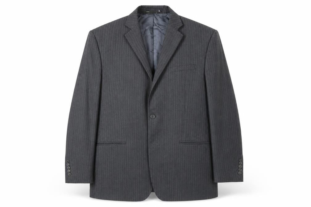 Mexx Womens Grey Striped  Jacket Suit Jacket Size 18