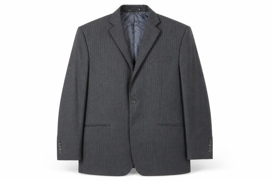 Mexx Womens Grey Striped  Jacket Suit Jacket Size 18