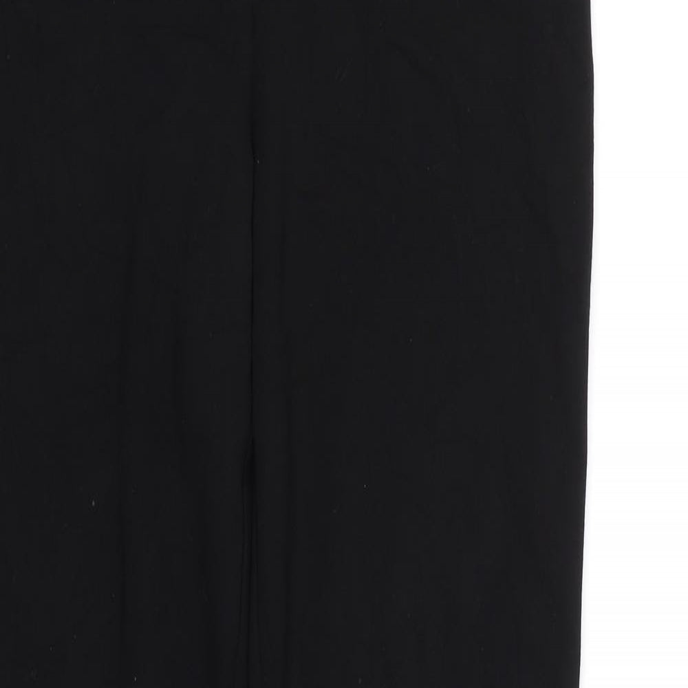M&S Womens Black   Carrot Trousers Size 12 L28 in