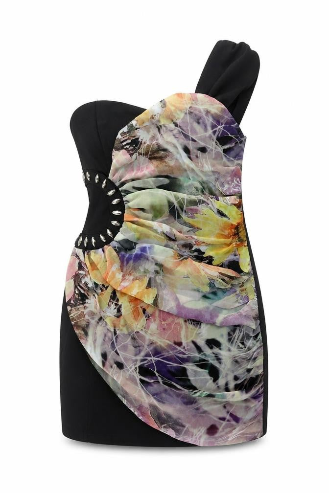 IZABEL Womens Black   Mini  Size L  - Abstract Design