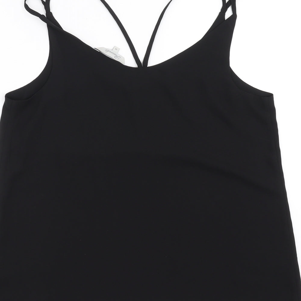 Peacocks Womens Black   Camisole T-Shirt Size 10