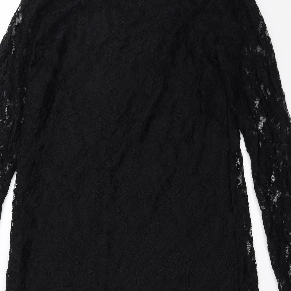 AND Womens Black Floral  Shift  Size XL