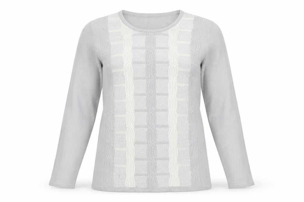 Bonmarché Womens Gold Geometric Knit Pullover Jumper Size M