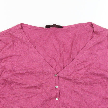 Great Plains Womens Pink   Cardigan Jumper Size S