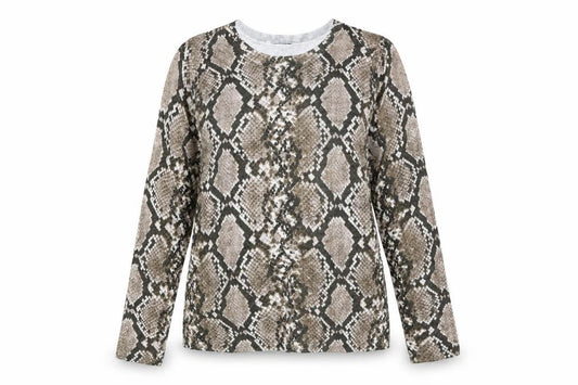 Dorothy Perkins Womens Brown Animal Print  Basic T-Shirt Size 14