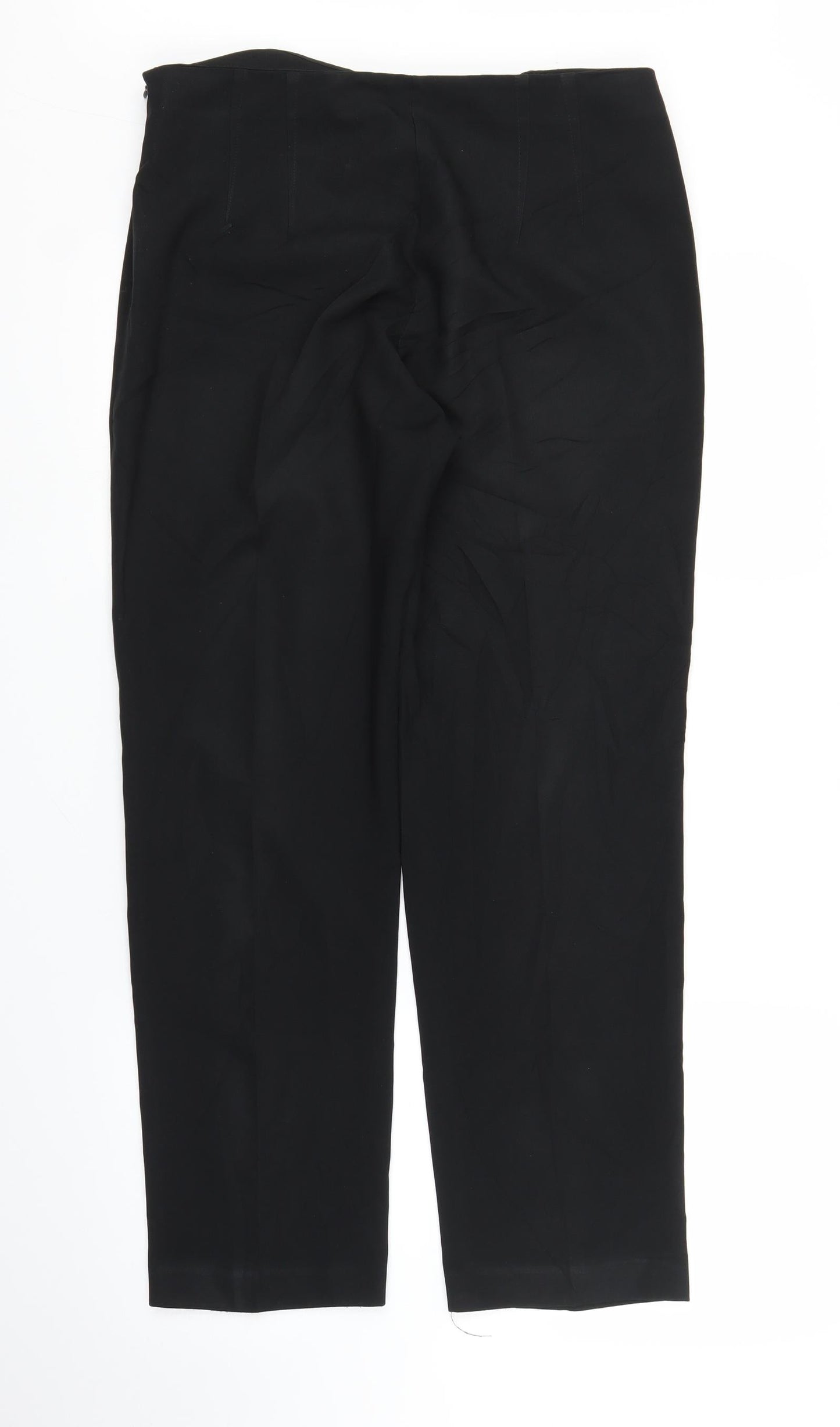 m&s Womens Black   Trousers  Size 12 L27 in