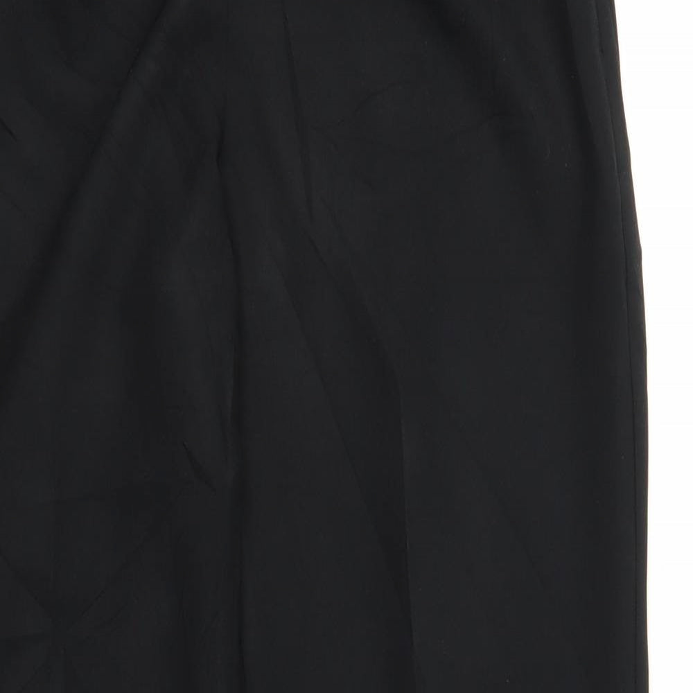 m&s Womens Black   Trousers  Size 12 L27 in