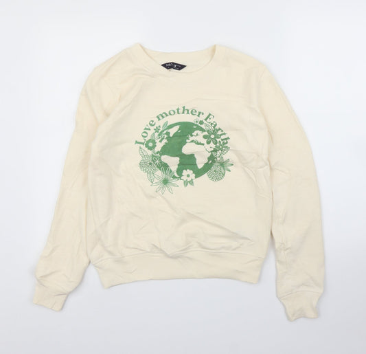 M&S Womens Ivory   Pullover Jumper Size 6