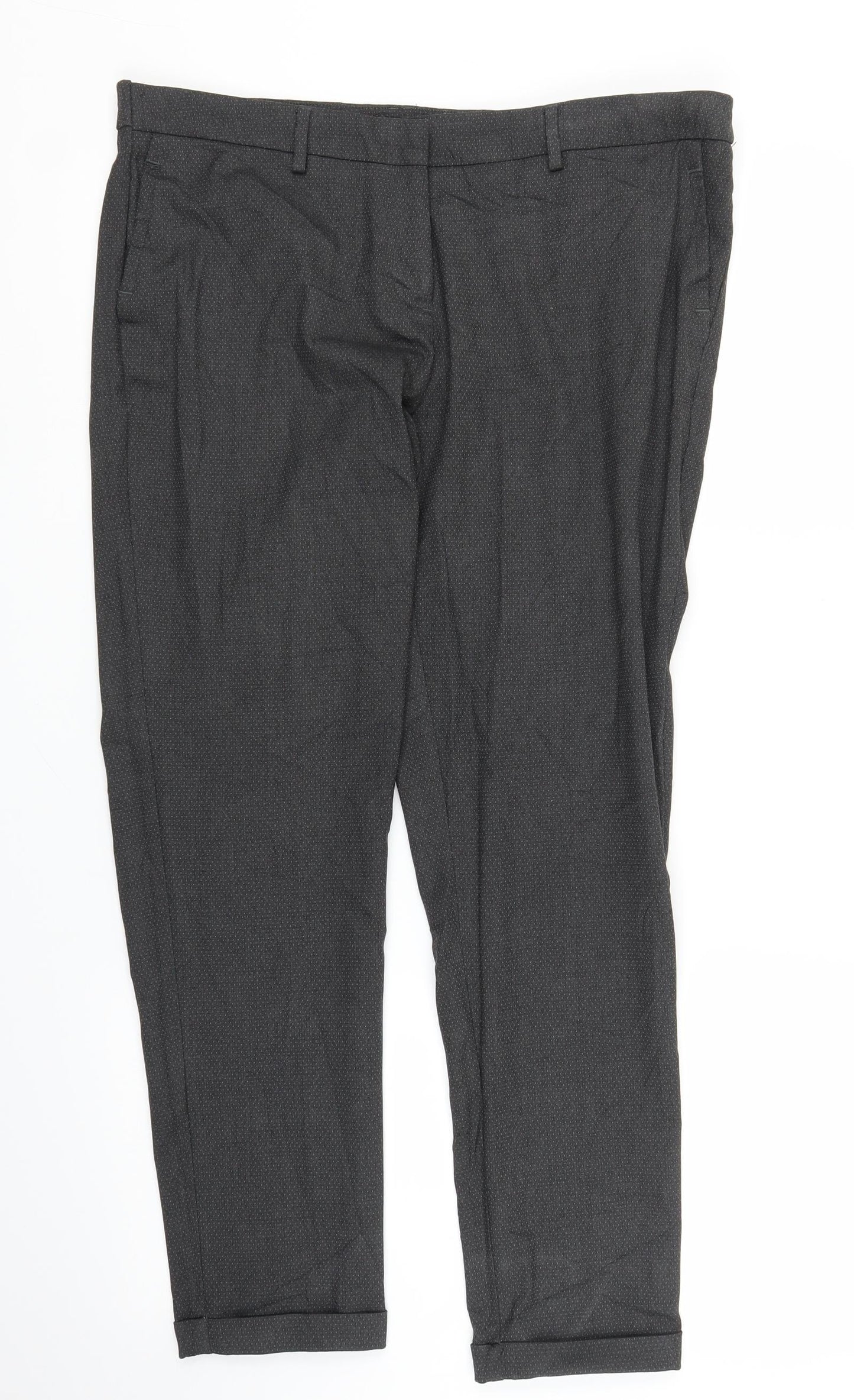 Vanhausen Mens Grey   Capri Trousers Size 34 in L26 in
