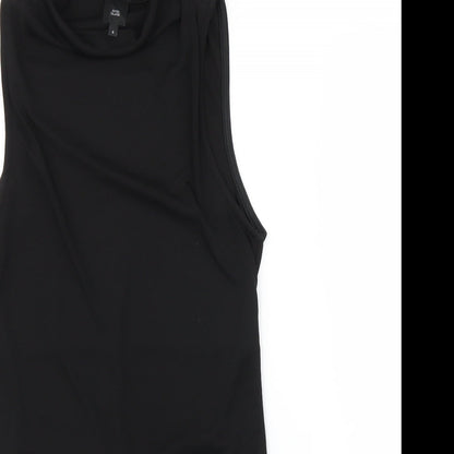 River Island Womens Black   Tunic Blouse Size 8