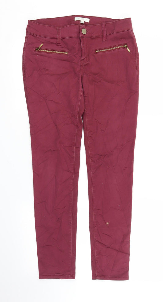 Love Fire Womens Purple   Chino Trousers Size S L26 in
