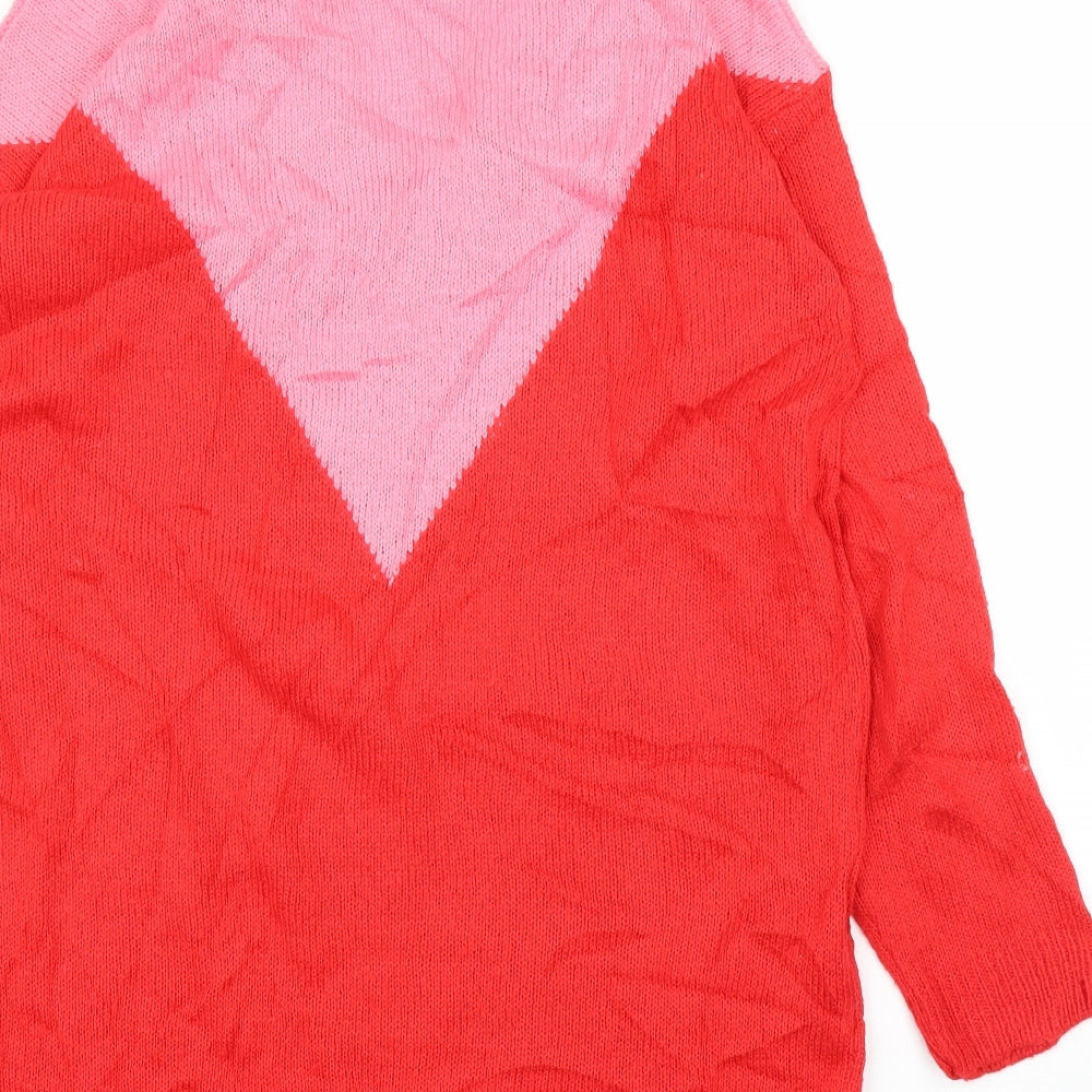 Brave Soul Womens Red   Pullover Jumper Size 14