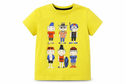 Dpam Boys Yellow   Basic T-Shirt Size 6 Years