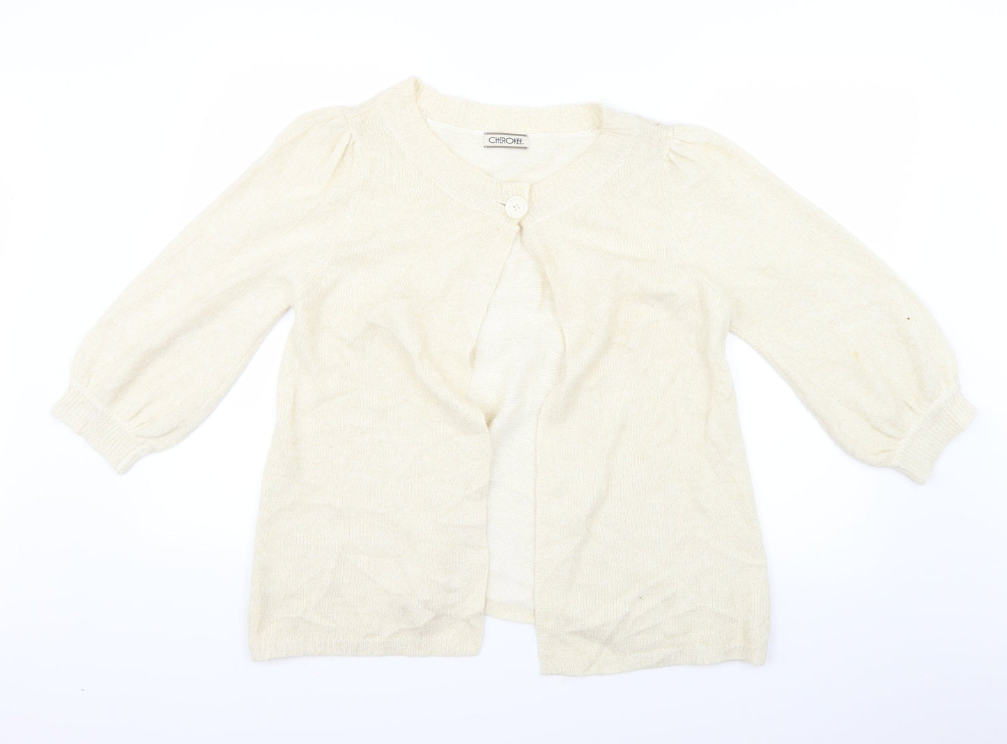 Cherokee Womens Ivory   Cardigan Jumper Size 18