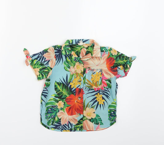 River Island Girls Multicoloured Floral  Basic Button-Up Size 18-24 Months