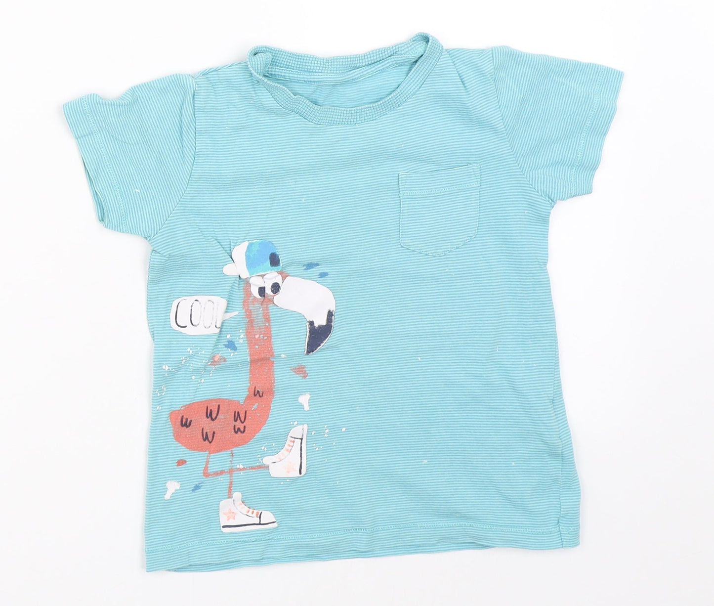 Marks and Spencer Boys Blue   Basic T-Shirt Size 2-3 Years