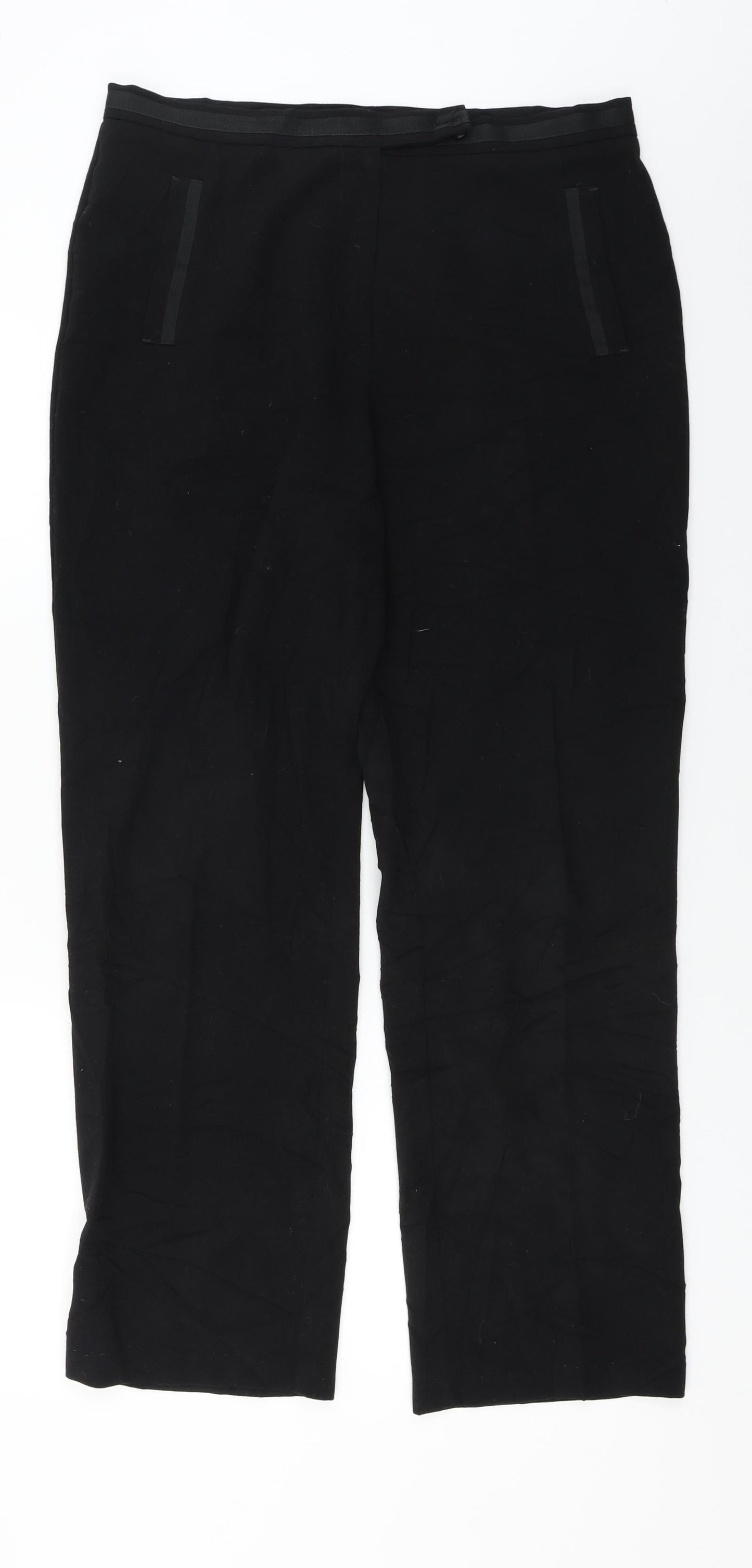 Marks and Spencer  Womens Black   Trousers  Size 12 L26 in