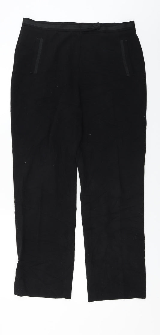 Marks and Spencer  Womens Black   Trousers  Size 12 L26 in