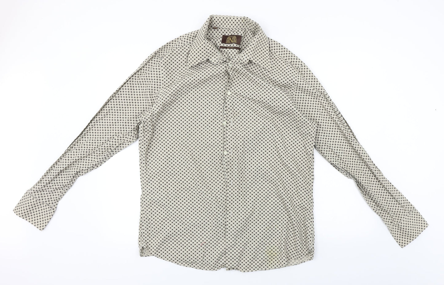NEXT  Mens Beige    Button-Up Size 16